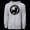 Icon Unisex Lightweight Loopback Terry Full-Zip Hooded Sweatshirt Thumbnail