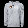 Icon Unisex Lightweight Loopback Terry Full-Zip Hooded Sweatshirt Thumbnail