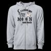 Icon Unisex Lightweight Loopback Terry Full-Zip Hooded Sweatshirt Thumbnail