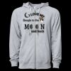 Icon Unisex Lightweight Loopback Terry Full-Zip Hooded Sweatshirt Thumbnail