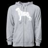 Icon Unisex Lightweight Loopback Terry Full-Zip Hooded Sweatshirt Thumbnail