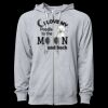 Icon Unisex Lightweight Loopback Terry Full-Zip Hooded Sweatshirt Thumbnail