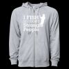 Icon Unisex Lightweight Loopback Terry Full-Zip Hooded Sweatshirt Thumbnail