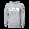 Icon Unisex Lightweight Loopback Terry Full-Zip Hooded Sweatshirt Thumbnail