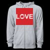 Icon Unisex Lightweight Loopback Terry Full-Zip Hooded Sweatshirt Thumbnail