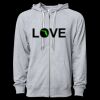 Icon Unisex Lightweight Loopback Terry Full-Zip Hooded Sweatshirt Thumbnail
