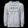 Icon Unisex Lightweight Loopback Terry Full-Zip Hooded Sweatshirt Thumbnail