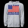 Icon Unisex Lightweight Loopback Terry Full-Zip Hooded Sweatshirt Thumbnail