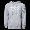 Icon Unisex Lightweight Loopback Terry Full-Zip Hooded Sweatshirt Thumbnail