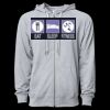 Icon Unisex Lightweight Loopback Terry Full-Zip Hooded Sweatshirt Thumbnail