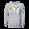 Icon Unisex Lightweight Loopback Terry Full-Zip Hooded Sweatshirt Thumbnail