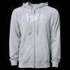 Icon Unisex Lightweight Loopback Terry Full-Zip Hooded Sweatshirt Thumbnail