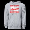 Icon Unisex Lightweight Loopback Terry Full-Zip Hooded Sweatshirt Thumbnail