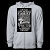 Icon Unisex Lightweight Loopback Terry Full-Zip Hooded Sweatshirt Thumbnail