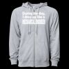 Icon Unisex Lightweight Loopback Terry Full-Zip Hooded Sweatshirt Thumbnail