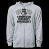 Icon Unisex Lightweight Loopback Terry Full-Zip Hooded Sweatshirt Thumbnail