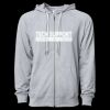 Icon Unisex Lightweight Loopback Terry Full-Zip Hooded Sweatshirt Thumbnail