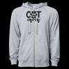 Icon Unisex Lightweight Loopback Terry Full-Zip Hooded Sweatshirt Thumbnail