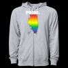Icon Unisex Lightweight Loopback Terry Full-Zip Hooded Sweatshirt Thumbnail