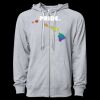 Icon Unisex Lightweight Loopback Terry Full-Zip Hooded Sweatshirt Thumbnail