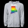 Icon Unisex Lightweight Loopback Terry Full-Zip Hooded Sweatshirt Thumbnail