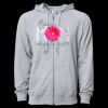 Icon Unisex Lightweight Loopback Terry Full-Zip Hooded Sweatshirt Thumbnail