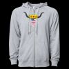 Icon Unisex Lightweight Loopback Terry Full-Zip Hooded Sweatshirt Thumbnail