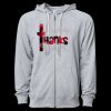Icon Unisex Lightweight Loopback Terry Full-Zip Hooded Sweatshirt Thumbnail