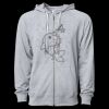 Icon Unisex Lightweight Loopback Terry Full-Zip Hooded Sweatshirt Thumbnail