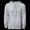 Icon Unisex Lightweight Loopback Terry Full-Zip Hooded Sweatshirt Thumbnail