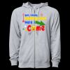Icon Unisex Lightweight Loopback Terry Full-Zip Hooded Sweatshirt Thumbnail