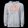 Icon Unisex Lightweight Loopback Terry Full-Zip Hooded Sweatshirt Thumbnail