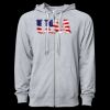 Icon Unisex Lightweight Loopback Terry Full-Zip Hooded Sweatshirt Thumbnail