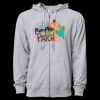 Icon Unisex Lightweight Loopback Terry Full-Zip Hooded Sweatshirt Thumbnail