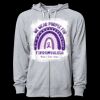 Icon Unisex Lightweight Loopback Terry Full-Zip Hooded Sweatshirt Thumbnail