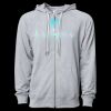 Icon Unisex Lightweight Loopback Terry Full-Zip Hooded Sweatshirt Thumbnail