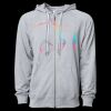 Icon Unisex Lightweight Loopback Terry Full-Zip Hooded Sweatshirt Thumbnail