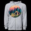Icon Unisex Lightweight Loopback Terry Full-Zip Hooded Sweatshirt Thumbnail