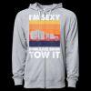 Icon Unisex Lightweight Loopback Terry Full-Zip Hooded Sweatshirt Thumbnail