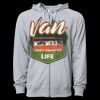 Icon Unisex Lightweight Loopback Terry Full-Zip Hooded Sweatshirt Thumbnail