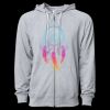 Icon Unisex Lightweight Loopback Terry Full-Zip Hooded Sweatshirt Thumbnail
