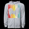 Icon Unisex Lightweight Loopback Terry Full-Zip Hooded Sweatshirt Thumbnail