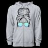 Icon Unisex Lightweight Loopback Terry Full-Zip Hooded Sweatshirt Thumbnail