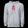 Icon Unisex Lightweight Loopback Terry Full-Zip Hooded Sweatshirt Thumbnail