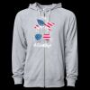 Icon Unisex Lightweight Loopback Terry Full-Zip Hooded Sweatshirt Thumbnail