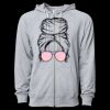 Icon Unisex Lightweight Loopback Terry Full-Zip Hooded Sweatshirt Thumbnail