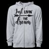 Icon Unisex Lightweight Loopback Terry Full-Zip Hooded Sweatshirt Thumbnail