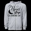 Icon Unisex Lightweight Loopback Terry Full-Zip Hooded Sweatshirt Thumbnail