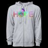 Icon Unisex Lightweight Loopback Terry Full-Zip Hooded Sweatshirt Thumbnail