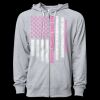 Icon Unisex Lightweight Loopback Terry Full-Zip Hooded Sweatshirt Thumbnail